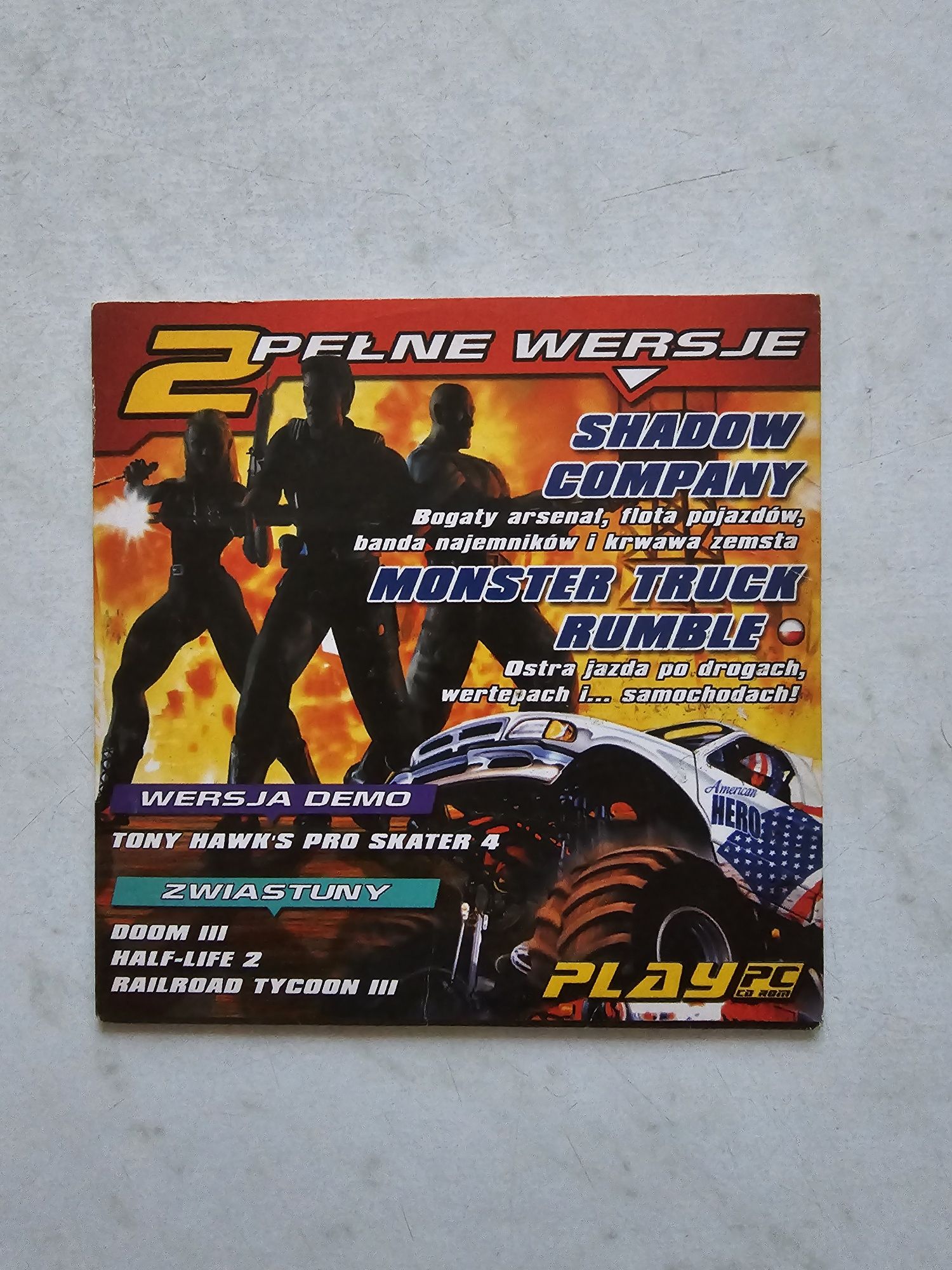 Gra PC Shadow Company i Monster Truck Rumble PLAY 7/2003