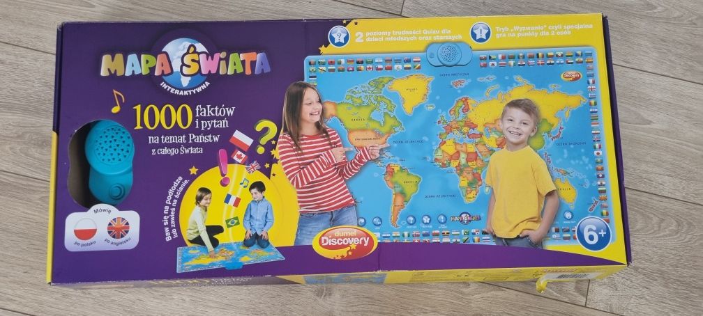 Dumel Discovery, zabawka edukacyjna Interaktywna mapa świata