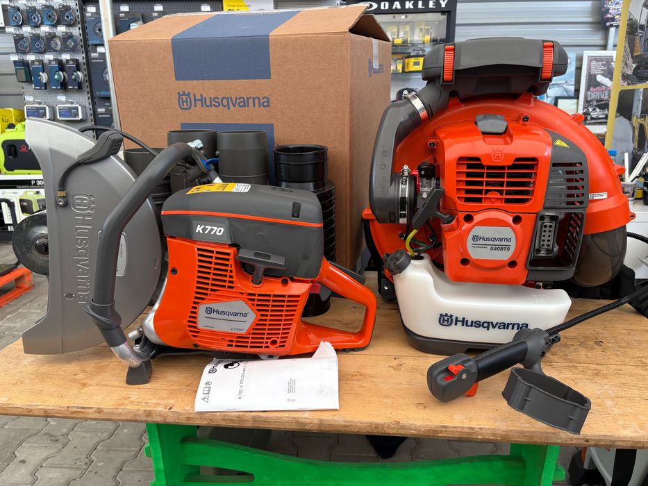 Dmuchawa spalinowa Husqvarna 580BTS o mocy 4,4 KM