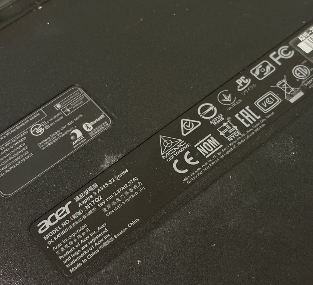 Ноутбук Acer Aspire 3 A315-32