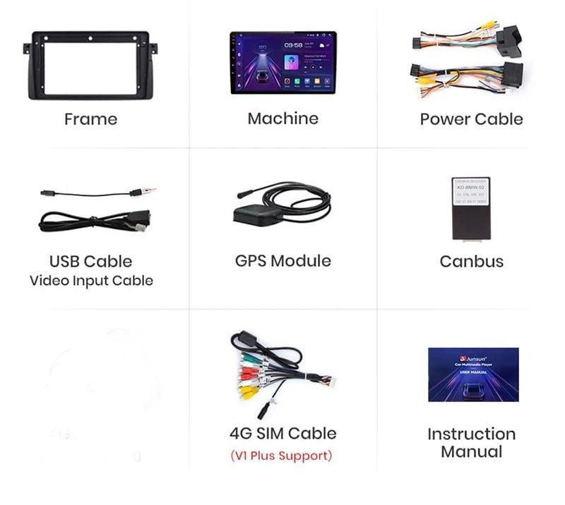 Radio Navi GPS BMW 3 E46 Android