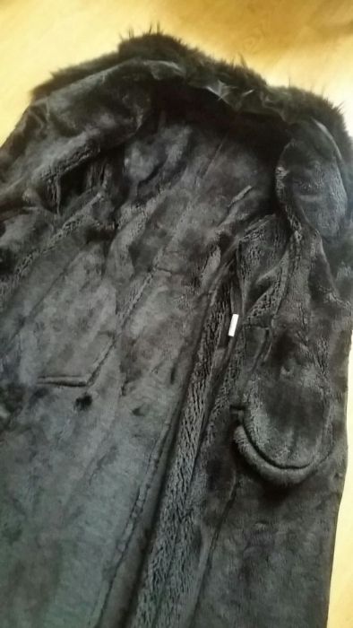 NOWY czarny płaszcz damski XL 42