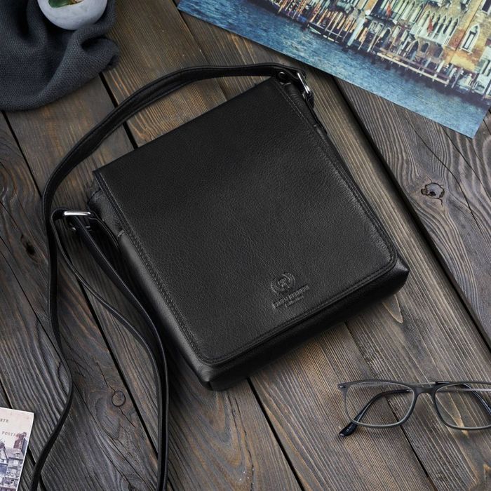 listonoszka męska skórzana torba na ramię paolo peruzzi t-59-bl