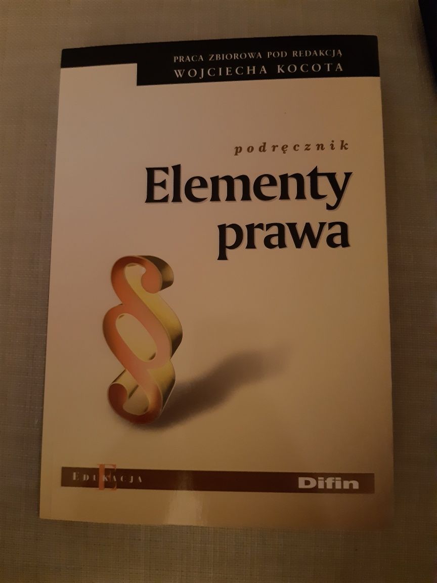 Elementy prawa - W. Kocot , Difin