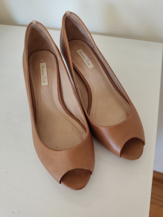 Sapatos pele Massimo Dutti