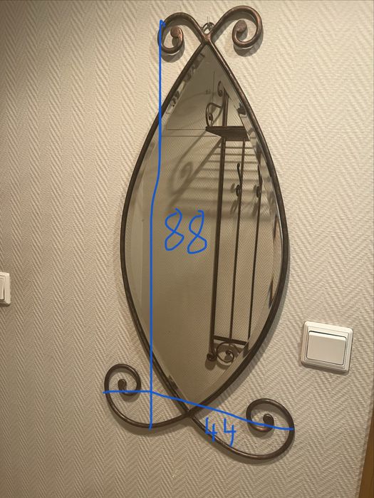 Zestaw mebli do przedpokoju krzesło stolik kinkiety lustro wieszak