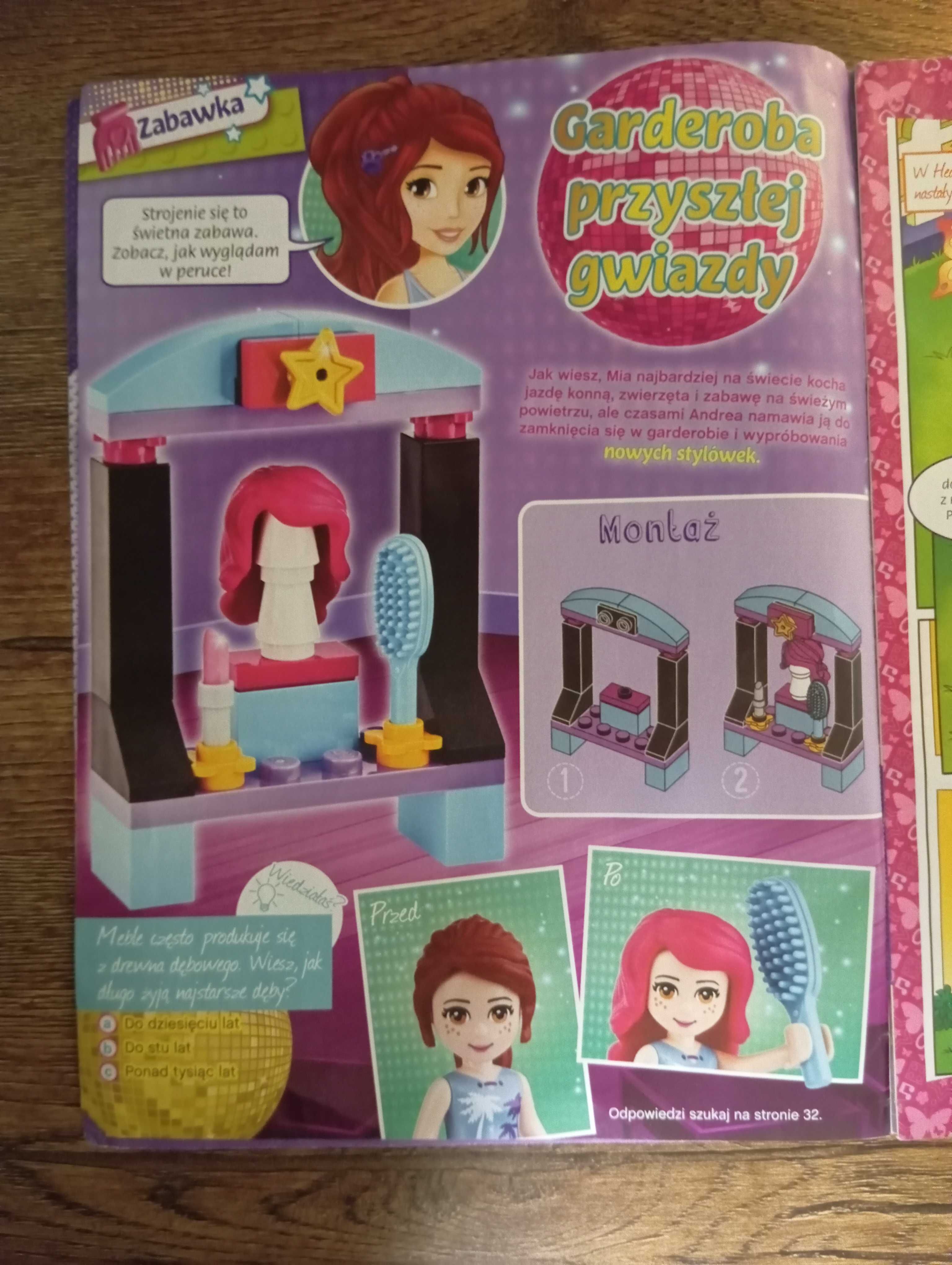 Lego Friends Garderoba przyszłej gwiazdy Magazyn 5/2017 + klocki