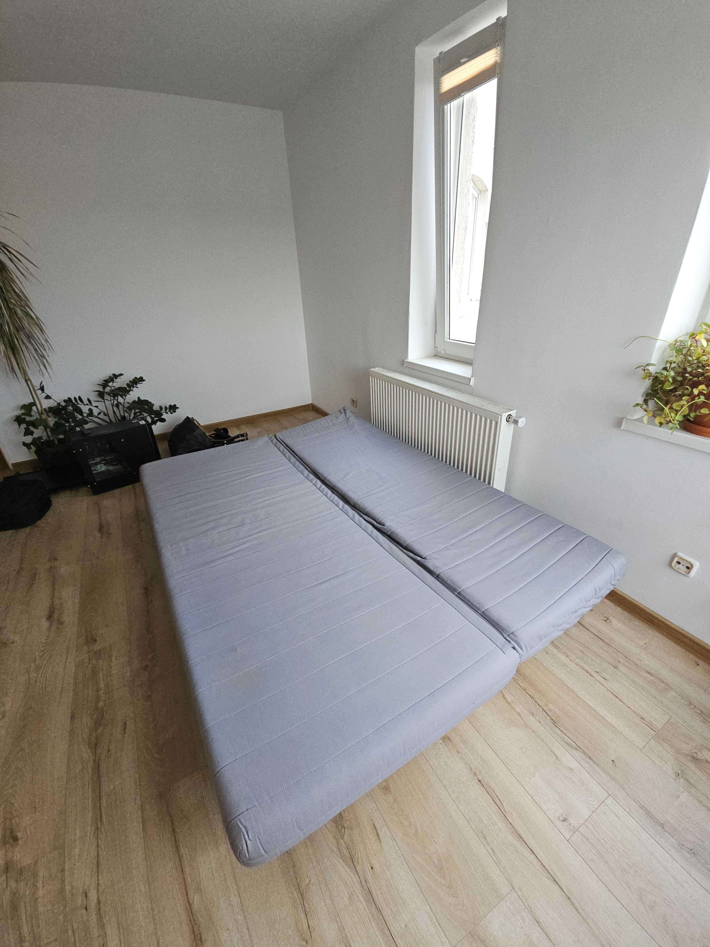 IKEA Beddinge - szara rozkładana sofa