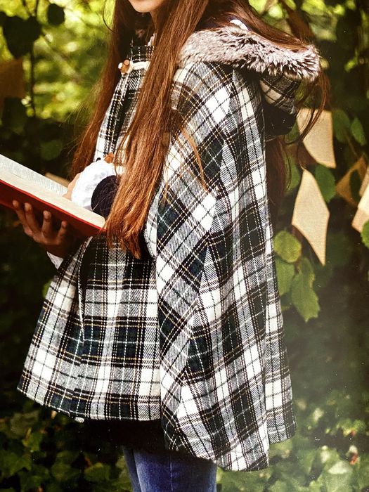 Capa de Lã xadrez nova Lanidor (L tamanho maior de criança 10/14 anos)