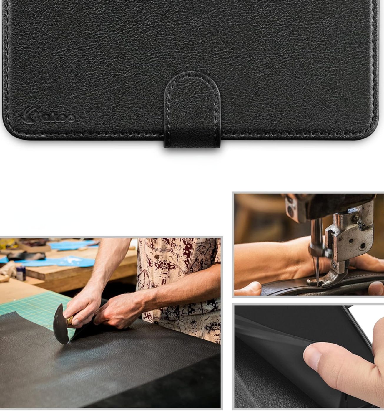 Etui Z Klapką Samsung Galaxy A 13 5G / A04S Czarne Case Obudowa Vakoo
