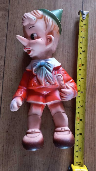 Игрушка резиновая Буратино времен СССР коллекционная