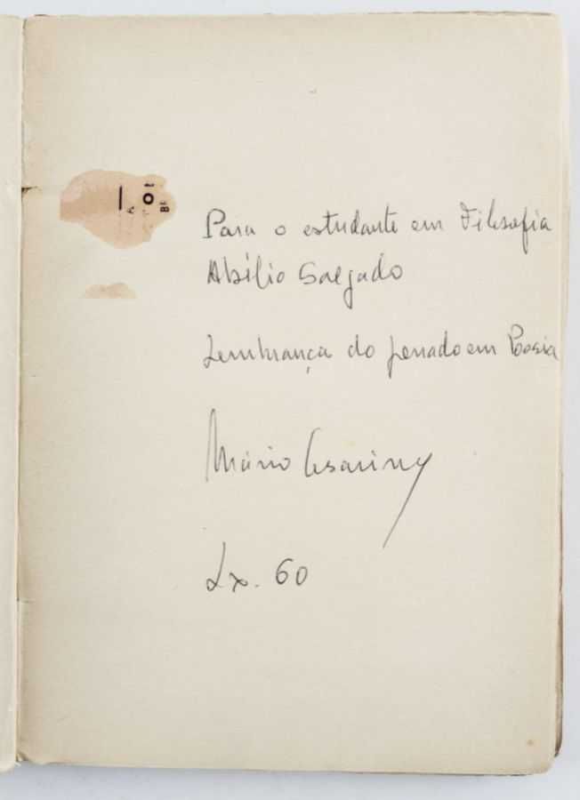 Mário Cesariny – Primeira edição com dedicatória do Autor