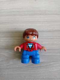 Lego Duplo - Ludzik, figurka, chłopiec, czerwona bluzka (2)