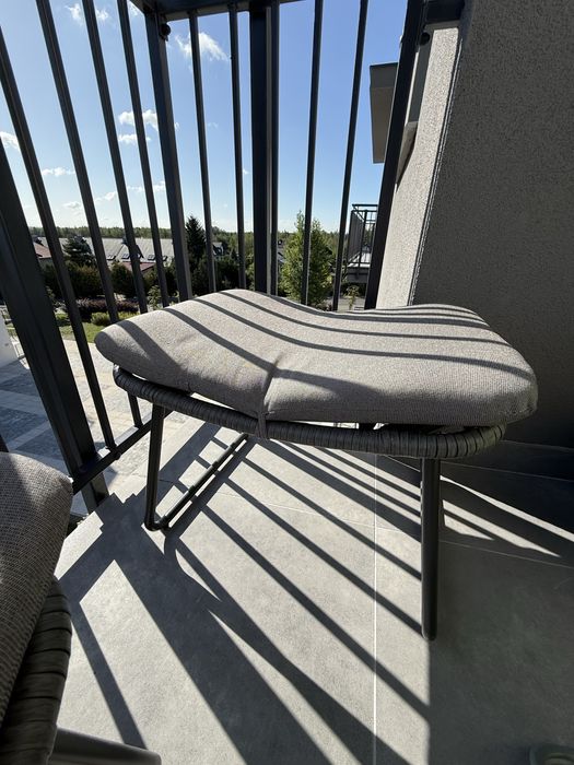 technorattan  meble pufy podnózki taras balkon 2 szt