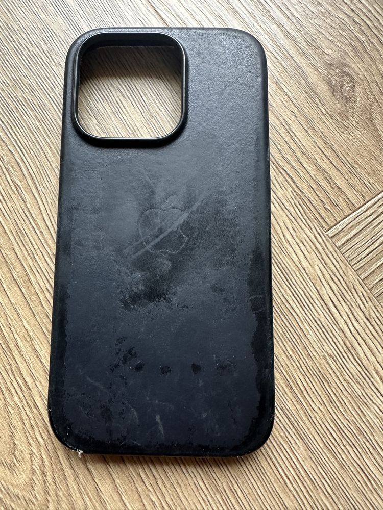 Apple leather case etui skórzane, 14 pro