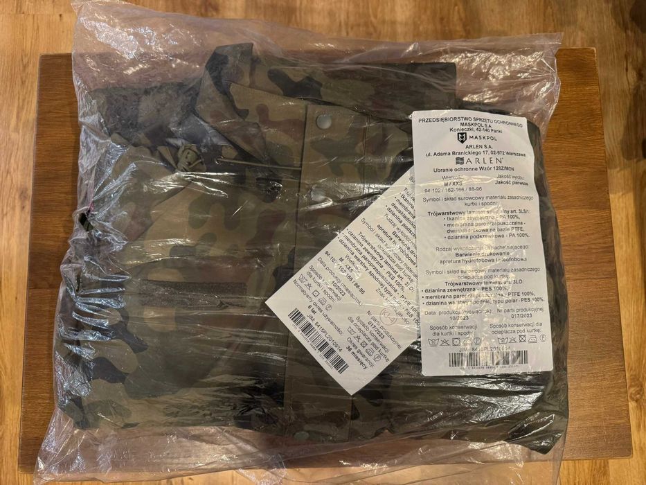 Ubranie ochronne gore - tex 128Z/MON wojskowe nowy wzór roz. M/XXS