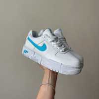 СУПЕР ціна • Жіночі кросівки Nike Air Force Pixel White Blue білі