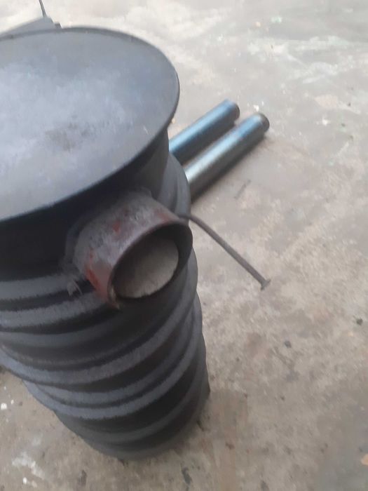 Piec do warsztatu koza piecyk rury komplet