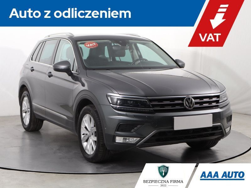 Volkswagen Tiguan 2.0 TDI Highline , Salon Polska, Serwis ASO, 190 KM, DSG, VAT 23%,