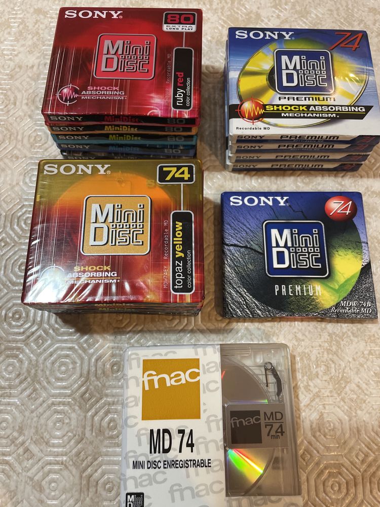 SONY Mini Disc novos e selados