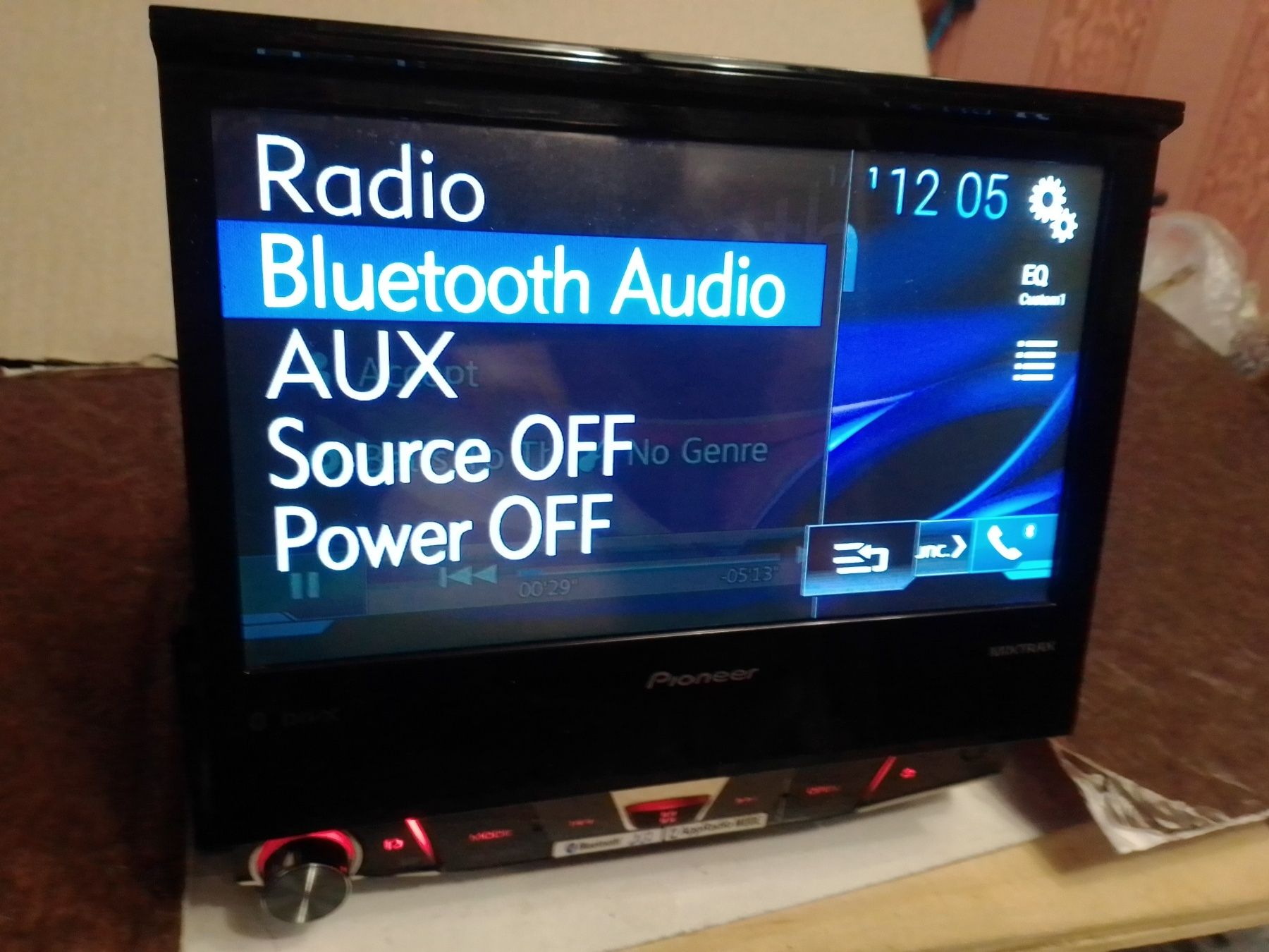 Автомагнітола pioneer avh-x7800bt із висувним екраном,usb та bluetooth