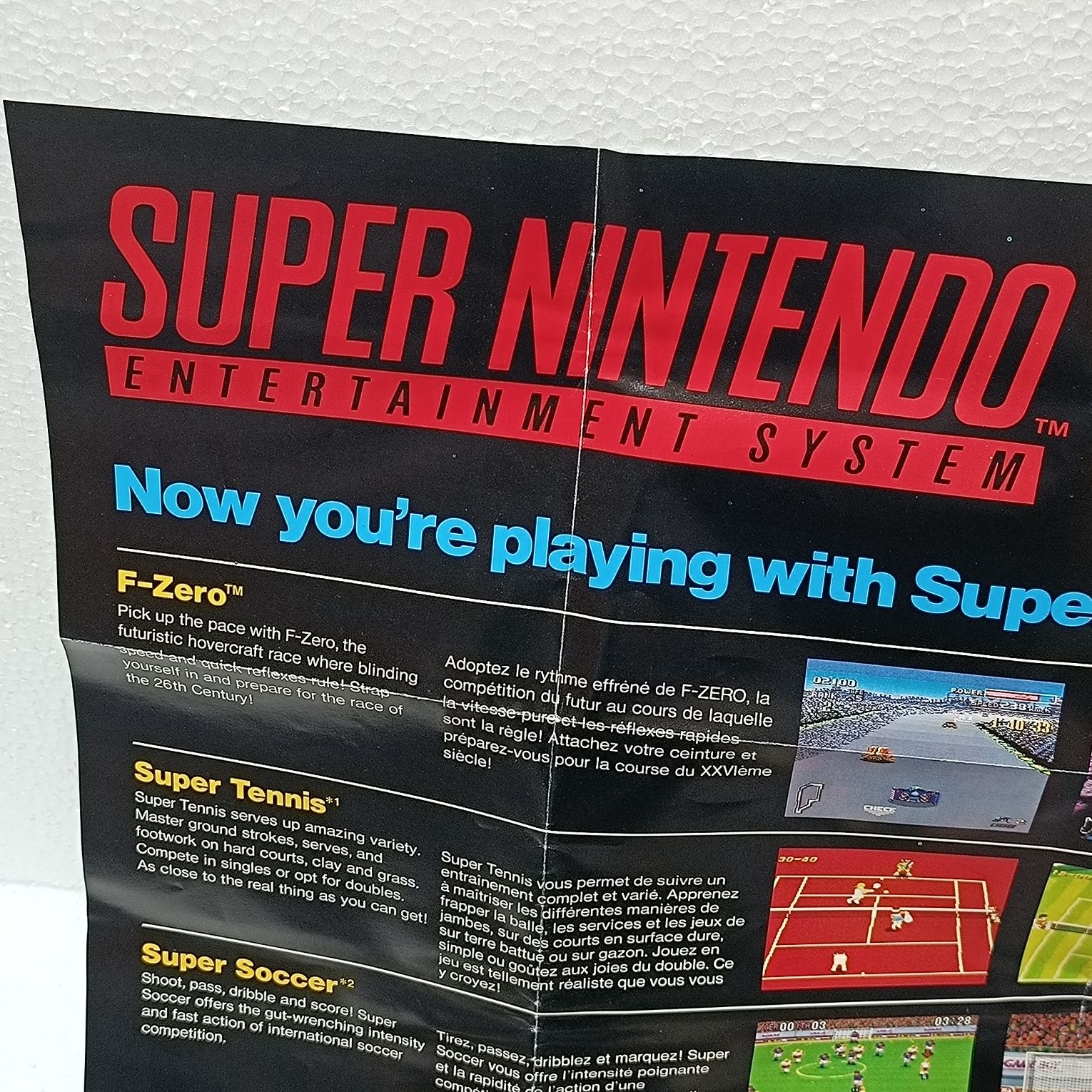 Poster Super Nintendo SNES PAL Now You're Playing With Super Power!
