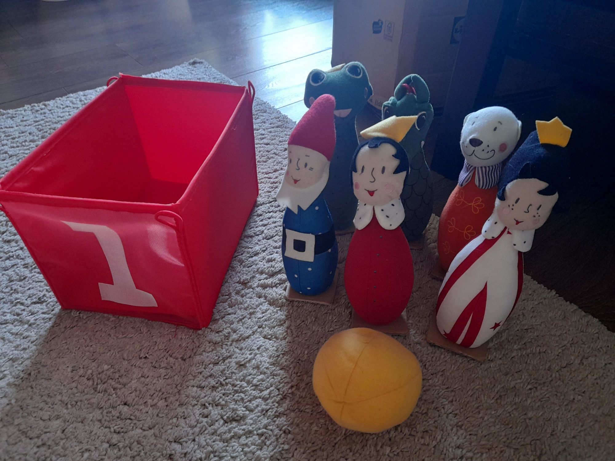 Kręgle z Ikea szmaciane
