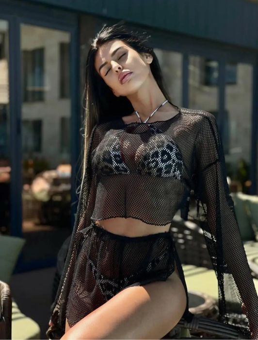 Сетка шорты и топ на пляж