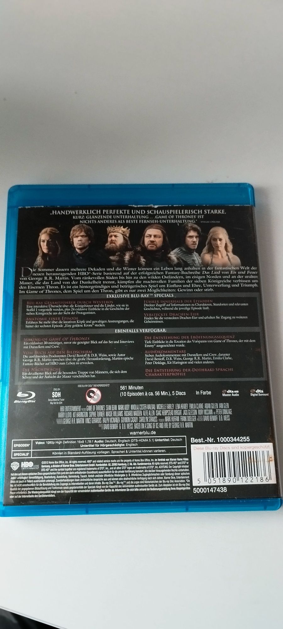 Film Blu Ray Gra o Tron cały sezon 5CD