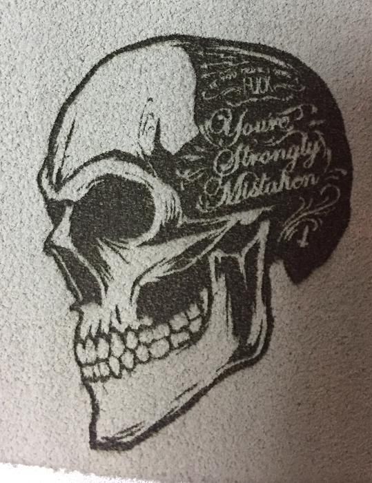 Лазерная гравировка на коже