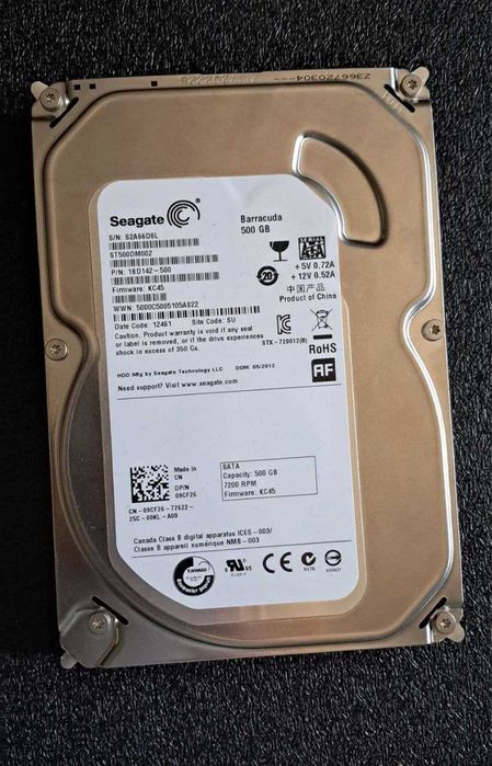 Dysk twardy Seagate Barracuda DM002 - 500GB, 7200RPM