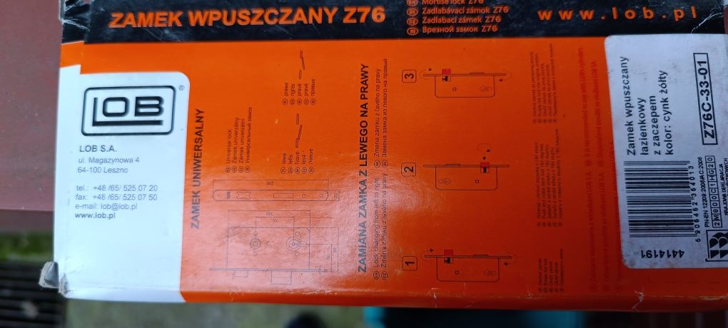 Zamek wpuszczany z76