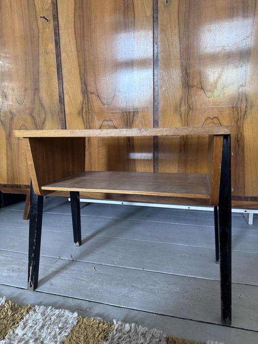 stolik prl ławka szkolna patyczak