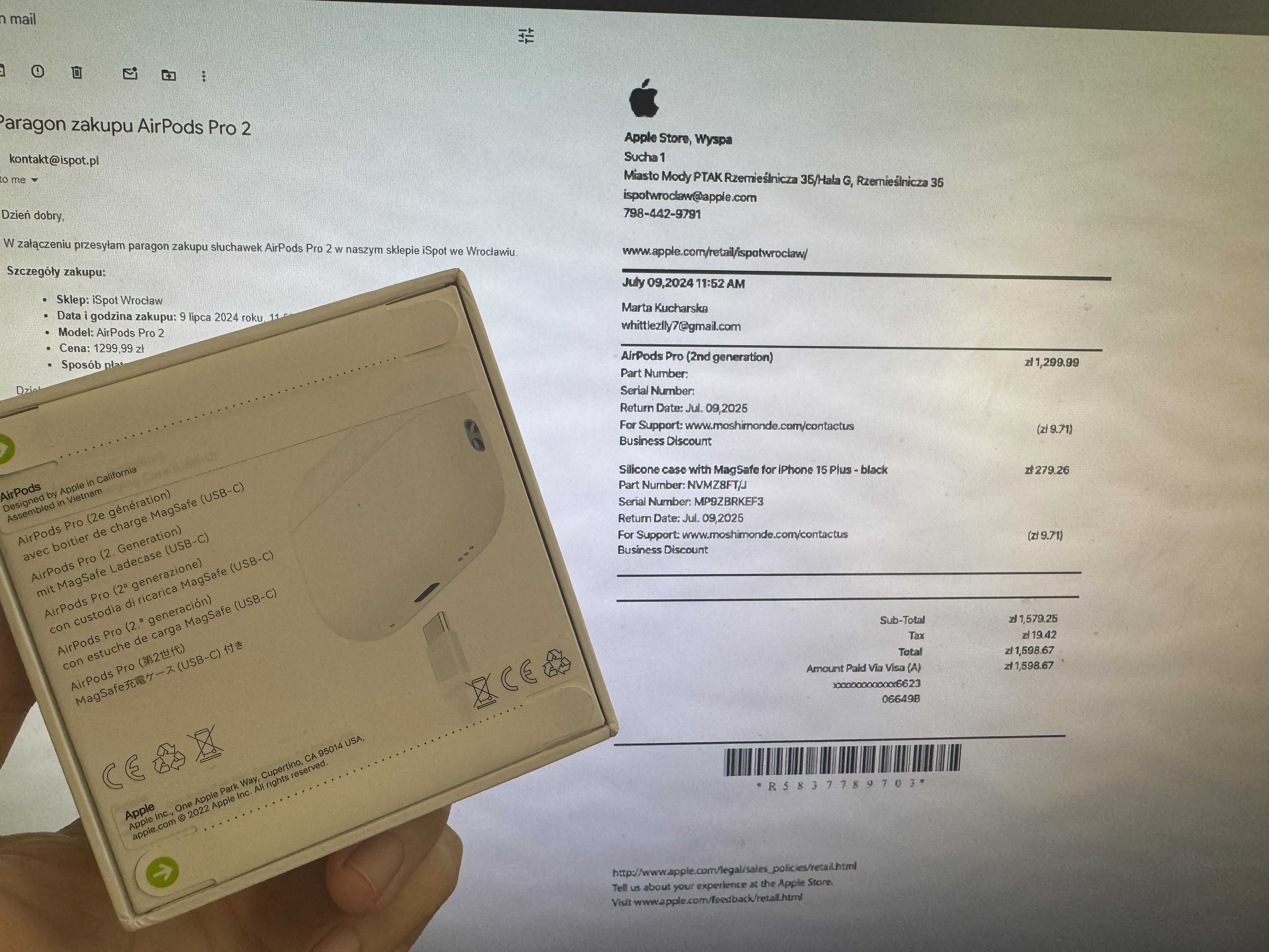 Nowe bezprzewodowe słuchawki AirPods Pro 2 USB-C z oficjalną gwarancją