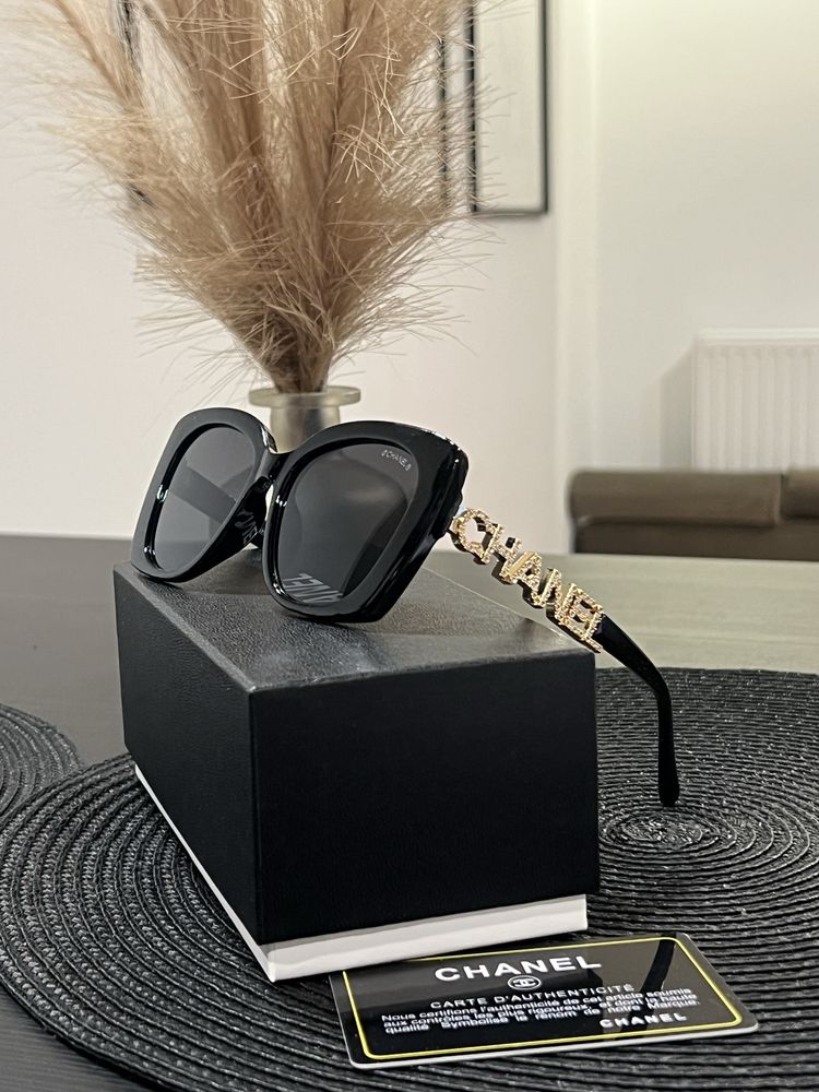 Chanel okulary przeciwsłoneczne czarne