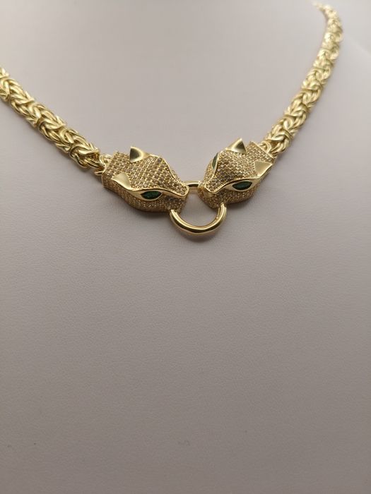 Złoty Łańcuszek Królewski z Partnerami Pr.585 Nowy14K