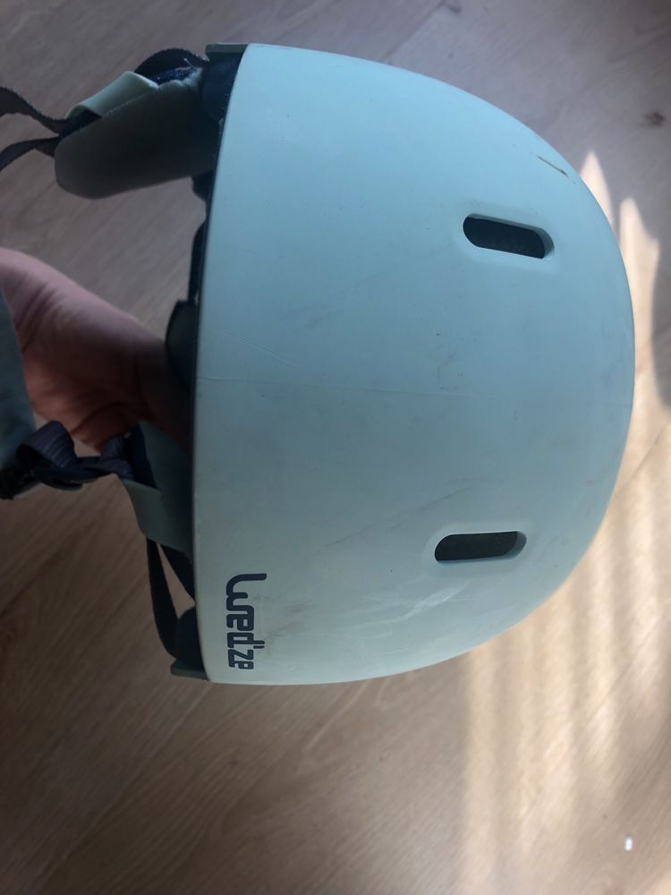 Dziecięcy kask narciarski Decathlon Feel400 blue