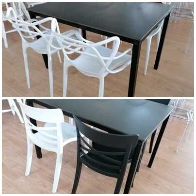 Mesa  EVA 70x70  em preto