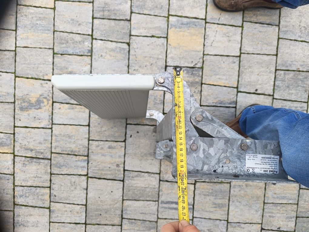 Stopień manual schodek do kamper, przyczepa kempingowa hymer 50cm