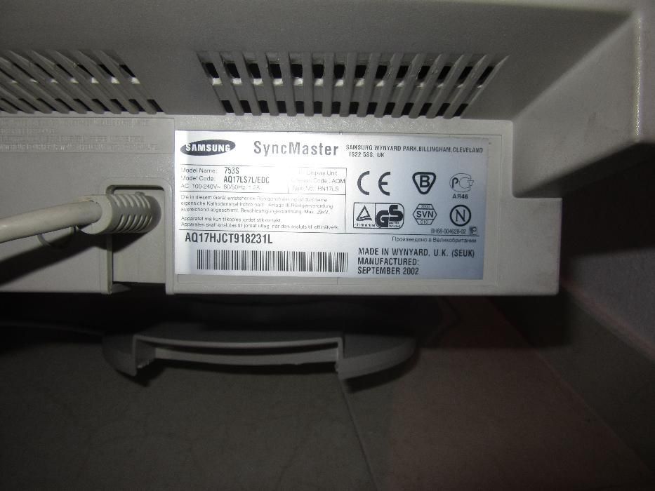 Monitor Samsung 753S