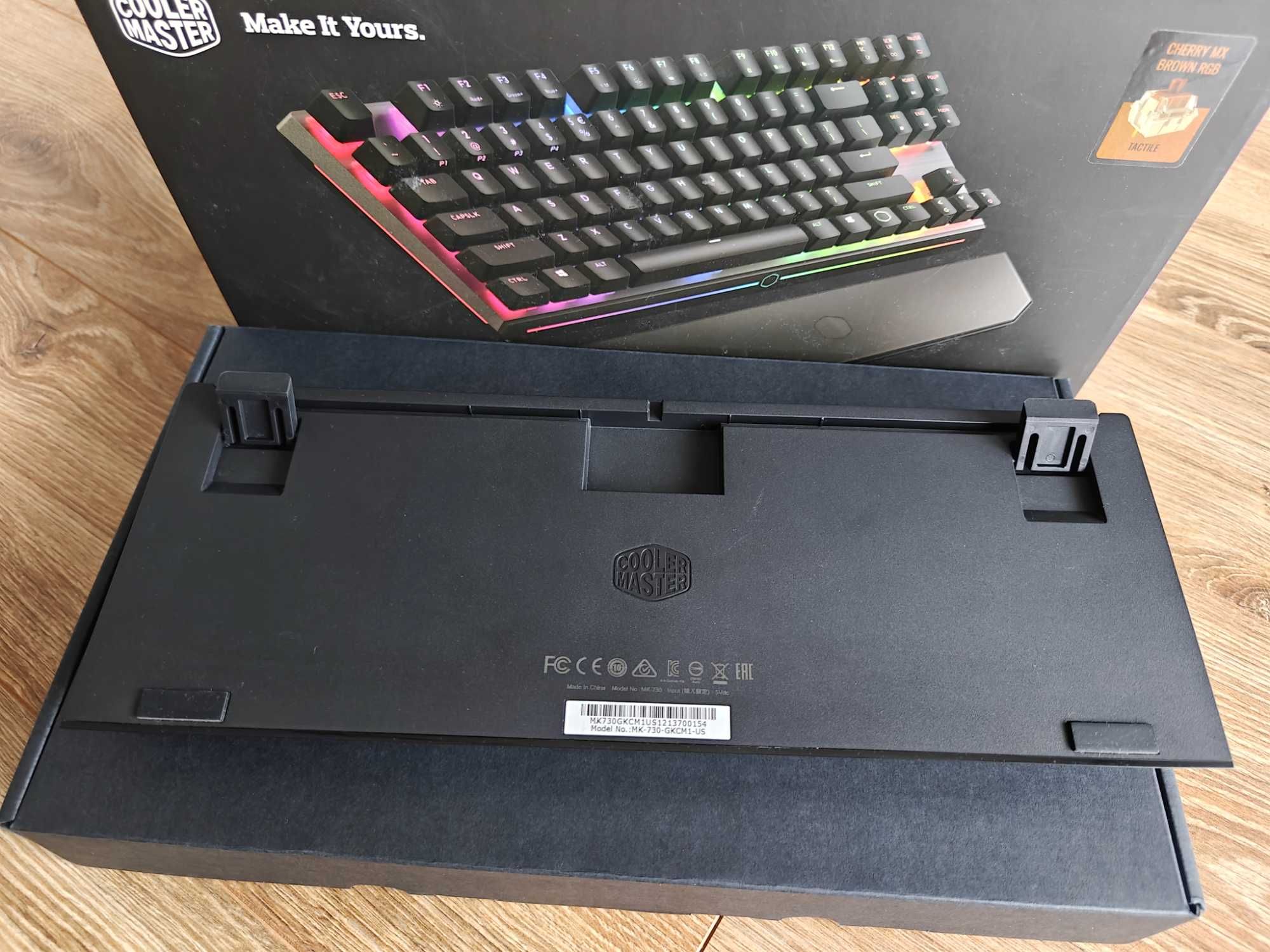 Klawiatura Cooler Master TKL MK730 Cherry Brown