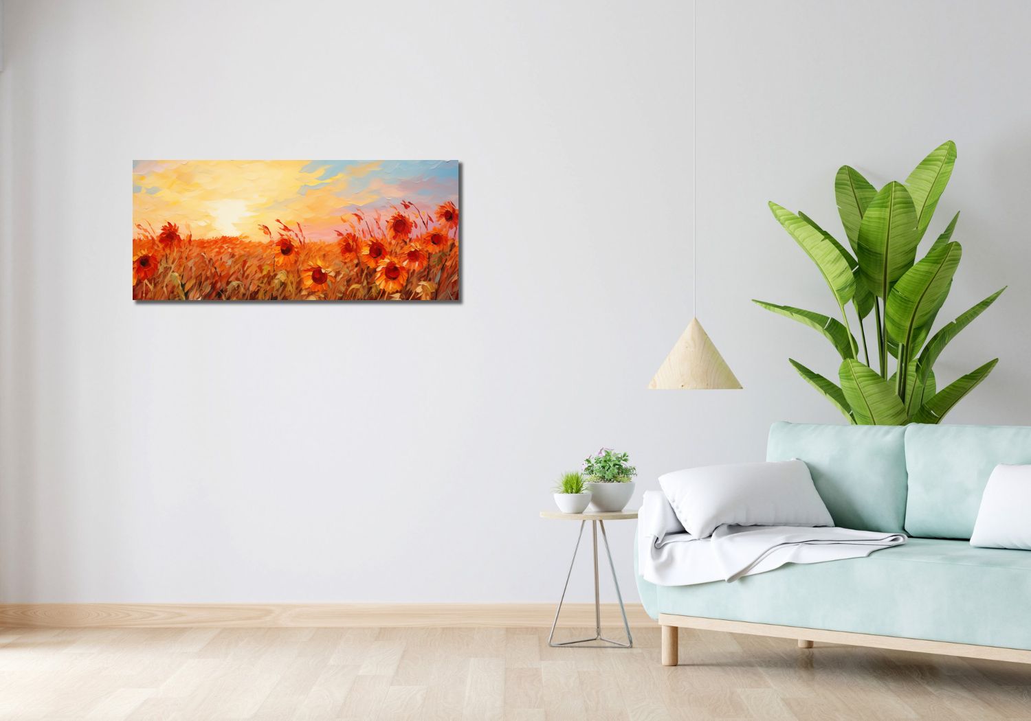 Obraz 100x40cm Płomienie Zmierzchu