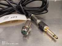 Kable mikrofonowe 5 m ,3 m+ gratis