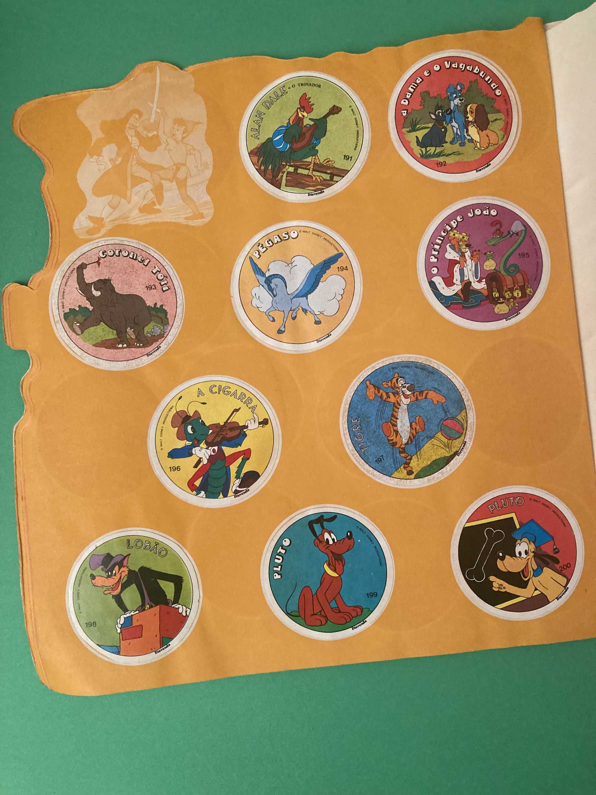 Rara Caderneta Figuras Disney da Disvenda Anos 80 Completa