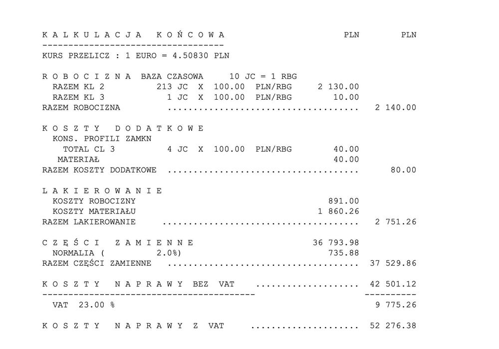 Rzeczoznawca samochodowy | WYCENY| |AKCYZA | KOSZTORYS| SZKODY OC |