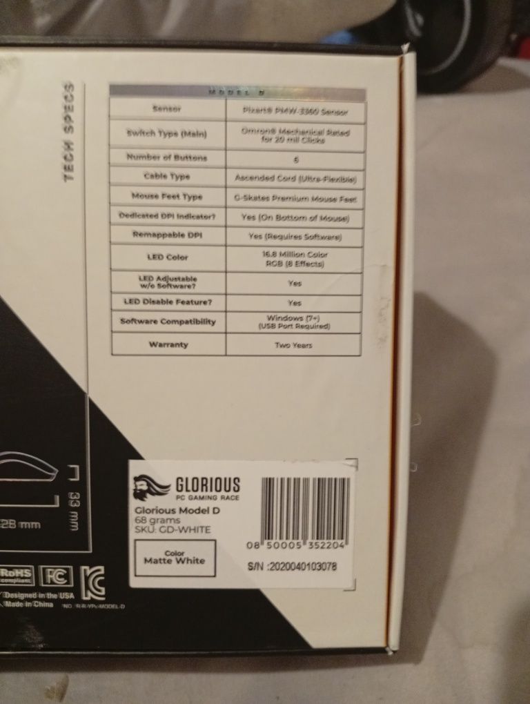 Rato Gaming com luzes led