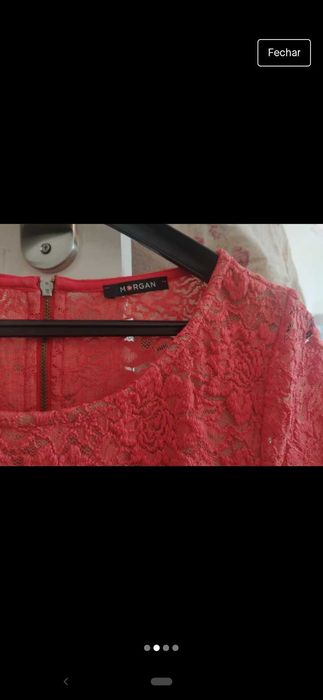 Blusa Coral renda Morgan