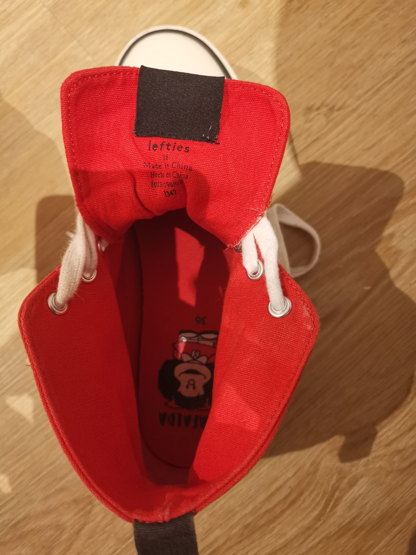 Ténis bota lefties mafalda