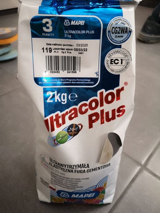 Fuga Mapei Ultracolor Plus nr 119- londyński szary, 2 kg