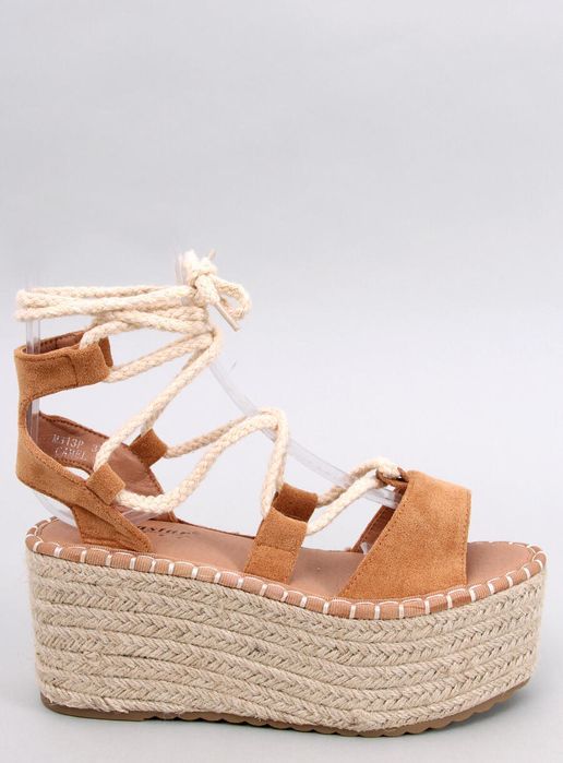 Espadryle Na Koturnie Marge Camel